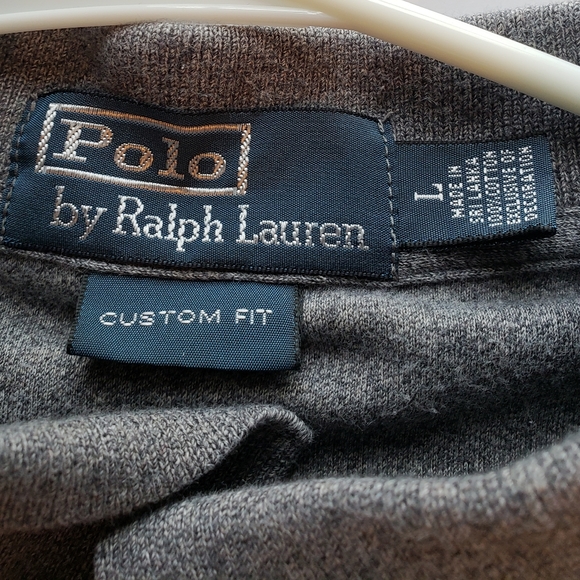 GUC Polo Ralph Lauren Sz Large Gray Polo! - Picture 2 of 4